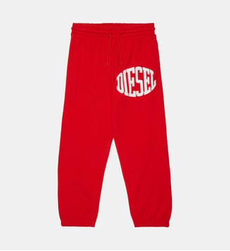 Pantalon en molleton avec logo - Diesel Kids - Rouge