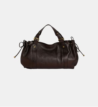 Sac à main en cuir métallique - 24H - Gerard Darel - Brun