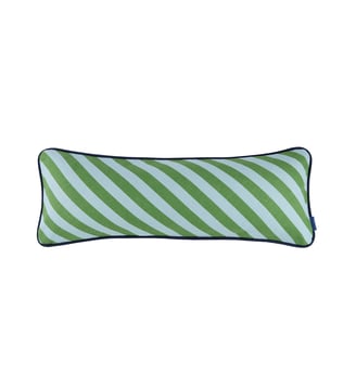 Coussin rectangulaire Ray - Nobodinoz - Green blue stripes