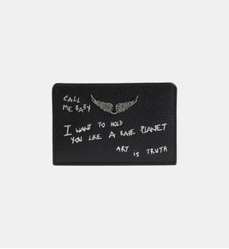 Porte-Cartes ZV Pass Graffiti - Zadig&Voltaire - Noir