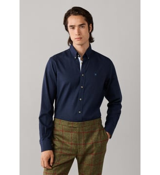 Chemise Coupe Ajustée Flanelle Multi Passepoils - Hackett London - Old navy