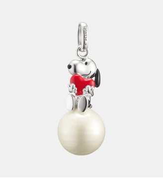 Pendentif Snoopy avec cœur sur boule de neige PEANUTS - Thomas Sabo - Argent