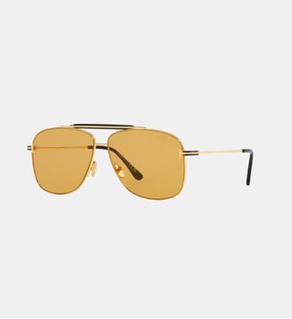 Lunettes de soleil Carré Jaden - Tom Ford - Doré