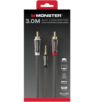 Câble Jack 3.5MM/2 RCA 3M - Monstercable - Beige