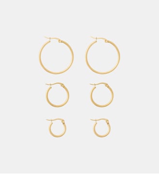 Set x3 créoles en acier inoxydable différentes tailles - Balaboosté - Doré