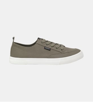 Baskets basses en coton TAMARIX - Aigle - Kaki