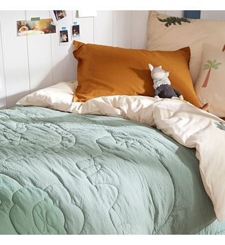 Couvre-lit matelassé, microfibre lavée La Redoute Interieurs