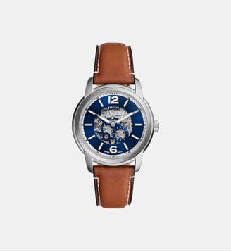 Montre automatique Heritage Bleu ME3263 Fossil