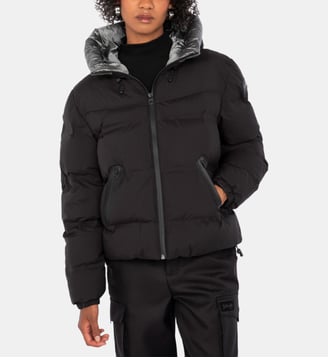 Doudoune à capuche outdoor - Schott - Noir