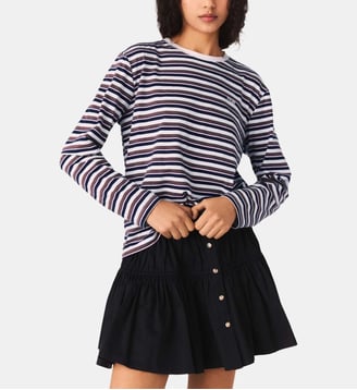 Tee shirt à rayures - Maje - Rose