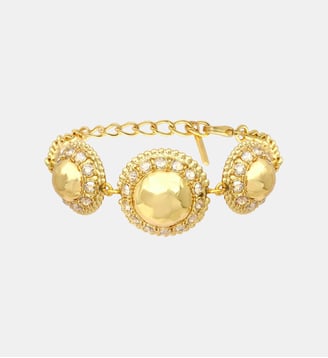 Bracelet chaîne  ronds signature  - Gloria - Satellite - Doré