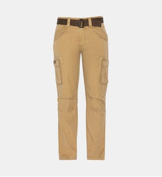 Pantalon cargo multipoches - Schott - Beige