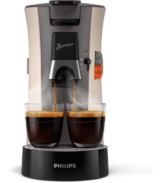 Cafetière à dosettes CSA240/31 senseo select nougat - Philips - Beige