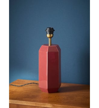Pied de lampe en céramique - Grand modèle Victoire - Cyrillus - Brique