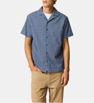 Chemise en coton coupe resort Knightsbridge - Rodd & Gunn - Indigo