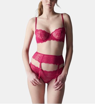 Porte-jarretelles - Cranberry - Simone Pérèle - Rose