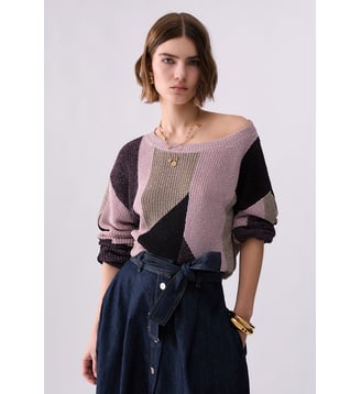 Maille avec intarsi lamé - Liu Jo - Multicolore