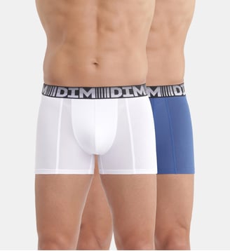 Lot de 2 boxers respirants coton et lycra 3D Flex Air - Dim - Multicolore
