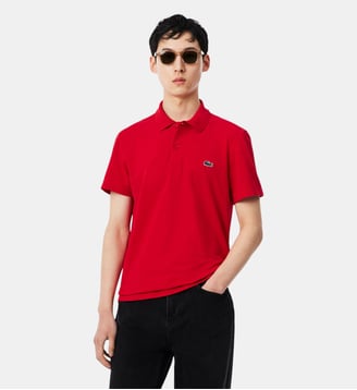 Polo regular fit en coton mélangé - Lacoste - Rouge