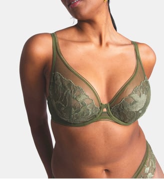 Soutien-gorge armaturé grande taille Sin kaki - Maison Lejaby - Leaf