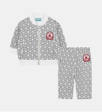 Ensemble cardigan et pantalon - Kenzo Kids - Gris chine
