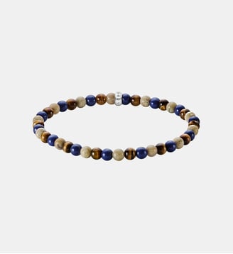 Bracelets beads dans les tons bruns et bleus - Thomas Sabo - Argent