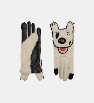 Foxy doublé alpaga - Agnelle - Noir tactile, écru et craie