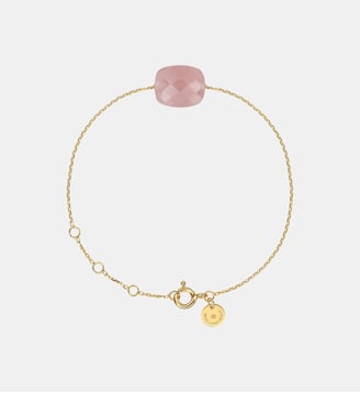Bracelet, quartz guava, or jaune - Morganne Bello - Or jaune