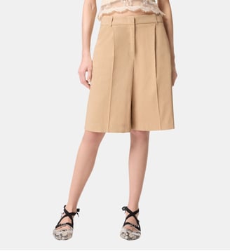 Bermuda à pli marqué - Pinko - Beige