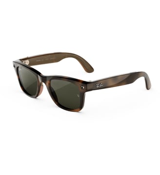 Lunettes connectées Ray-Ban Wayfarer Gen3 Havana verres verts Meta