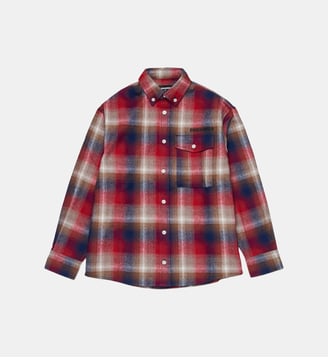 Chemise en flanelle à carreaux - Dsquared2 - Rouge