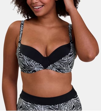 Haut de maillot de bain Seychelles - Sans Complexe - Imprimé palmier graphique