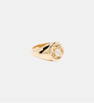 Chevalière Perpétuel.le 0.25 carat - Loyal.e Paris - Or jaune