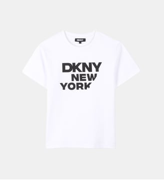 T-shirt en coton à manches courtes - DKNY - Blanc