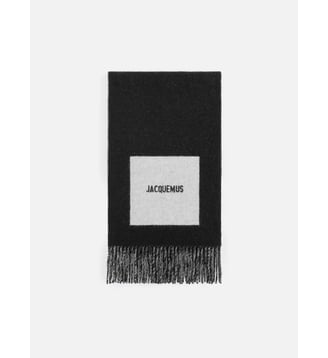 L Echarpe Rond Carré  - Jacquemus - Noir