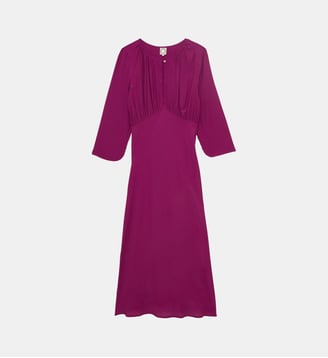 Robe Natalia en viscose - Ines de la Fressange Paris - Violet