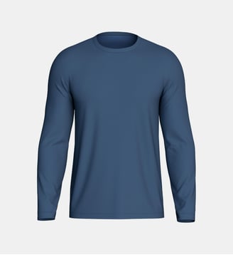 T-shirt manches longues en Coton Lyocell - Impetus - Bleu