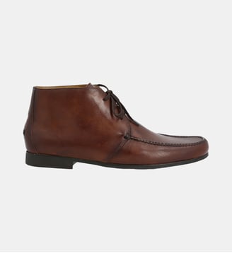 Boots r bottine - cuir lisse - Fairmount - Marron foncé