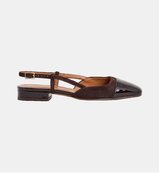 Ballerines Dhapou en cuir - Jonak - Marron foncé et marron