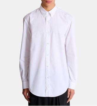 Chemise en popeline de coton - Balmain - Blanc