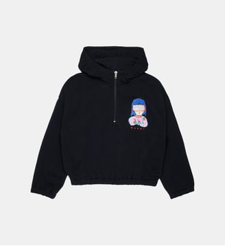 Sweat à capuche avec logo - Marni - Noir