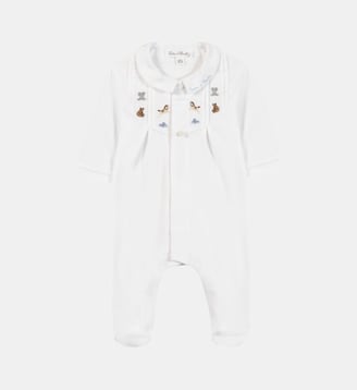 Pyjama -  coton col Claudine animaux - Tartine Et Chocolat - Blanc