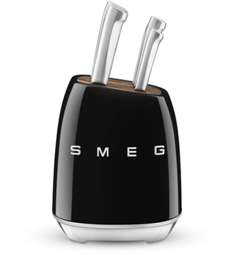 Bloc couteaux 6 pcs multi-usages noir Smeg