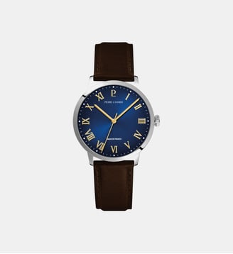 Montre Interval Bleu 255G164 - Pierre Lannier - Argenté