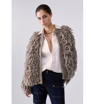 Veste douce en maille - Liu Jo - Gris