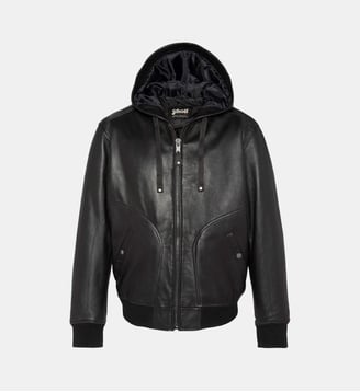 Blouson à capuche - Schott - Noir