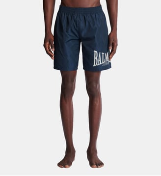 Short de bain avec logo Balmain College - Balmain - Navy
