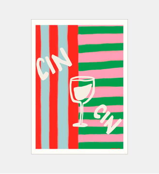 Poster   Cin Cin - Engberg Studio - Poster & Frame - Multicolore