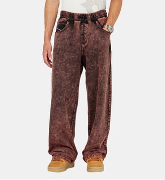 Pantalon de survêtement effet denim - Diesel - Marron