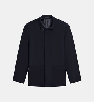 veste de tailleur cintrée - Agnès b. - Bleu nuit